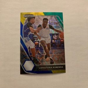 Jonathan Kuminga RC Blue Yellow Green Choice 2021-22 Panini Prizm #5 Warriors